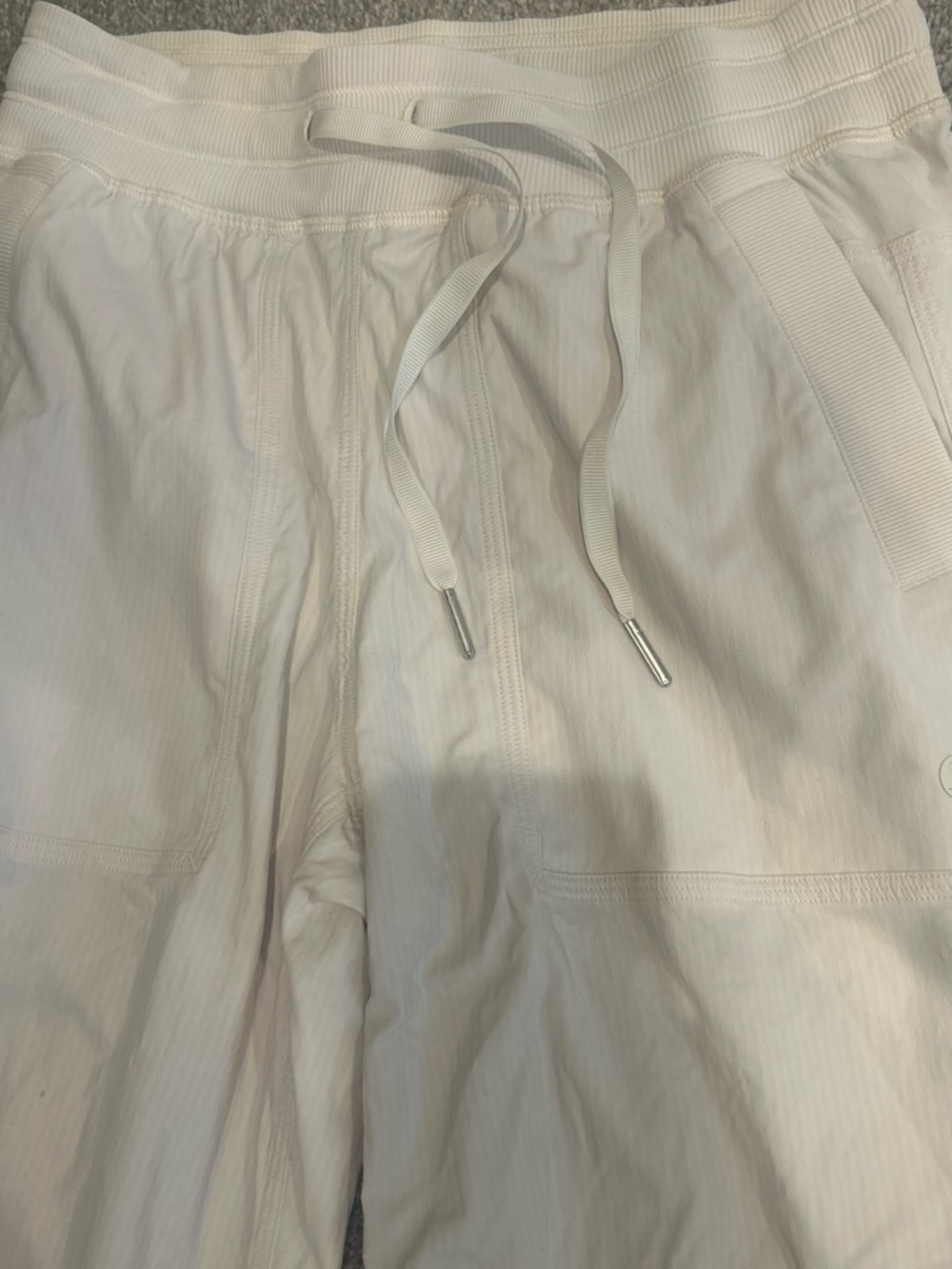lululemon athletica Cream Drawstring Jogger Pants